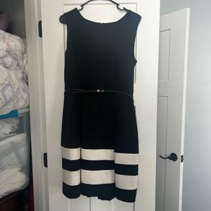 Calvin Klein Size 10 Professional Belted Dress Gently Worn